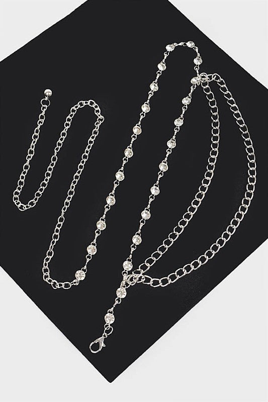 Silver Glow Waist Chain