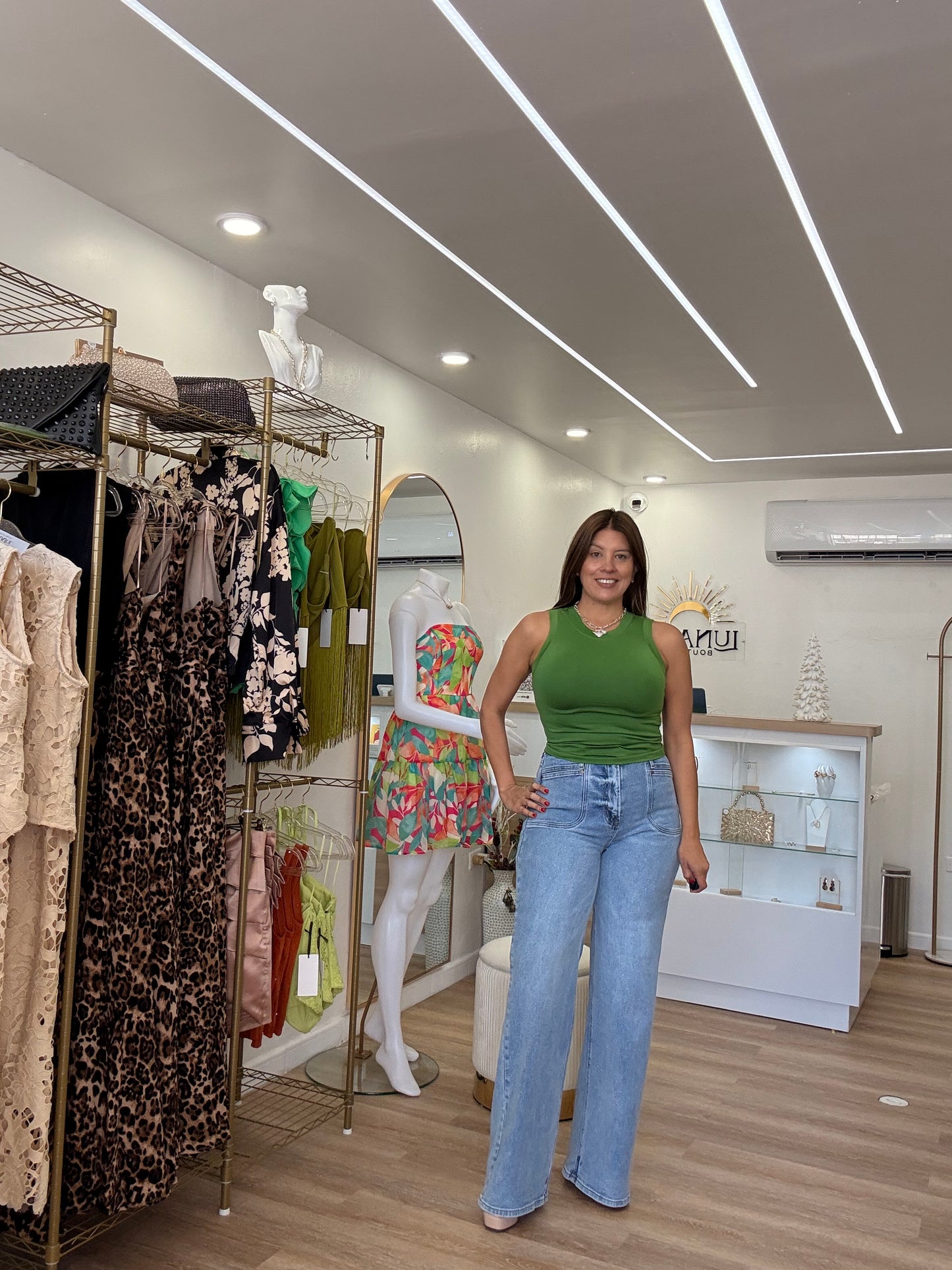 Vibrant Wide Leg Jeans