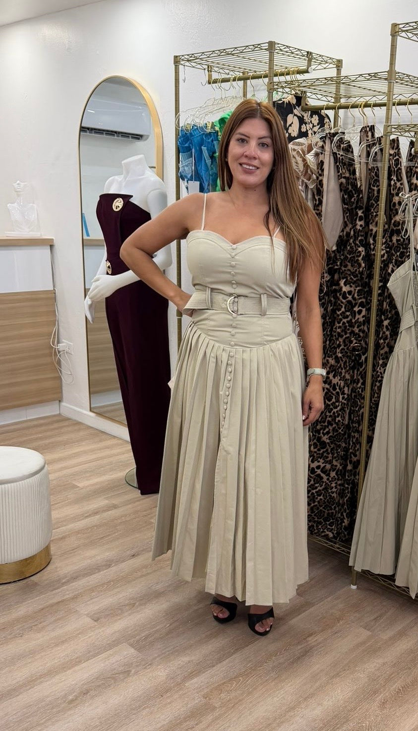 Grace Belted Dress