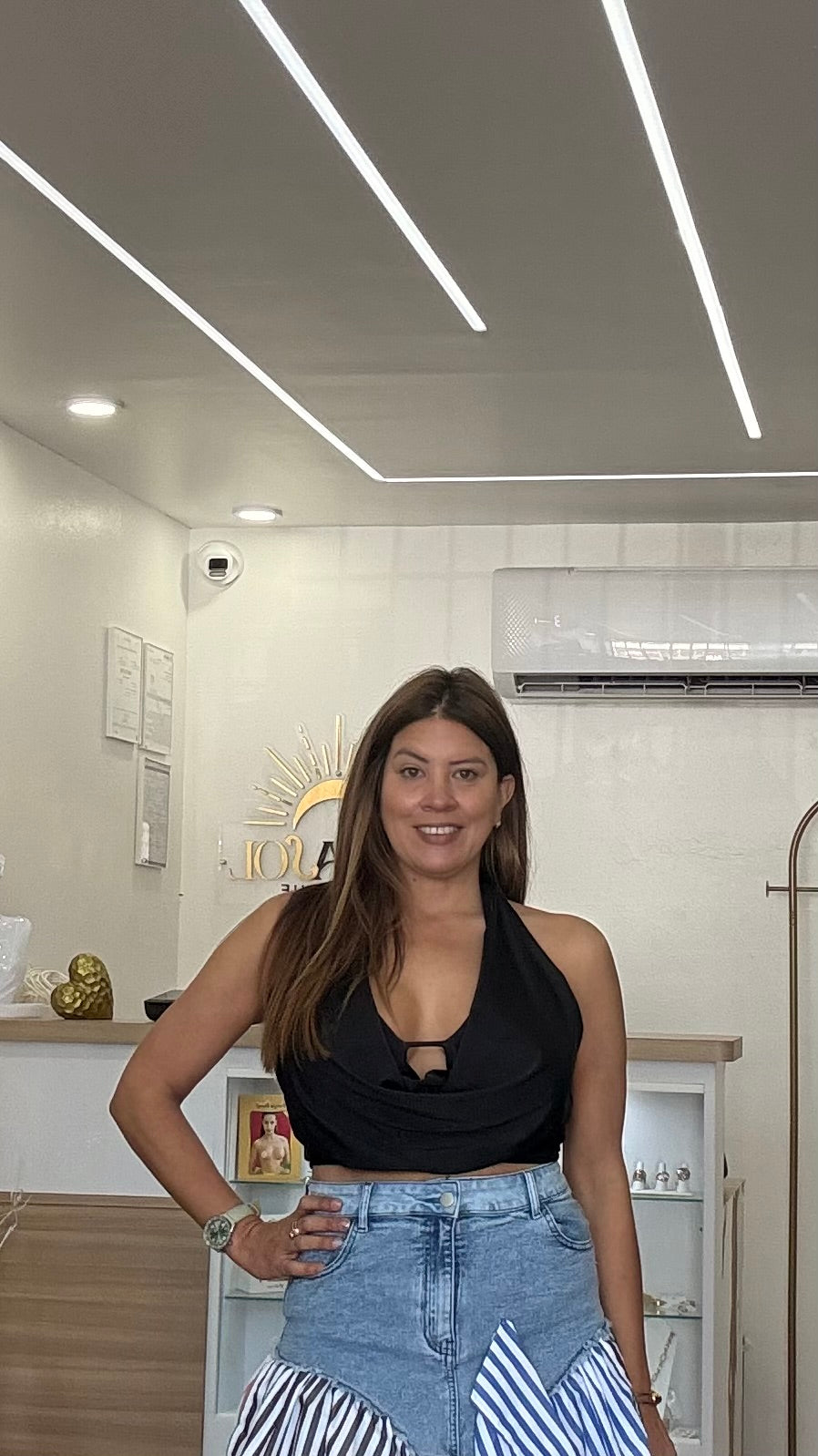 Eclipse Black Crop Top