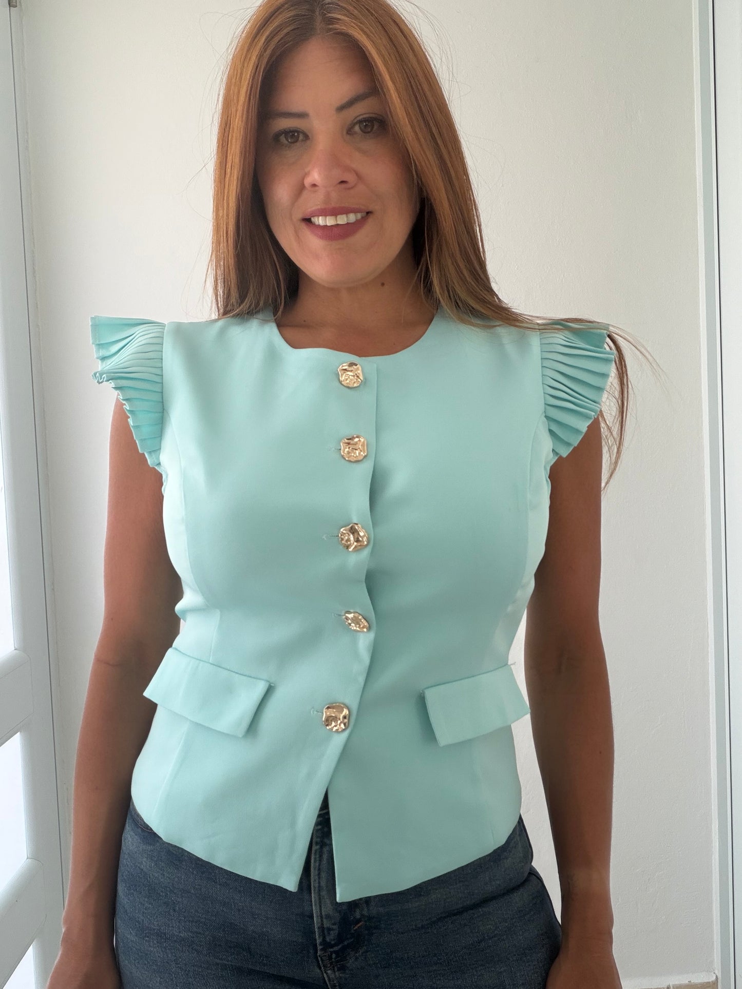 Aqua Chic Blouse