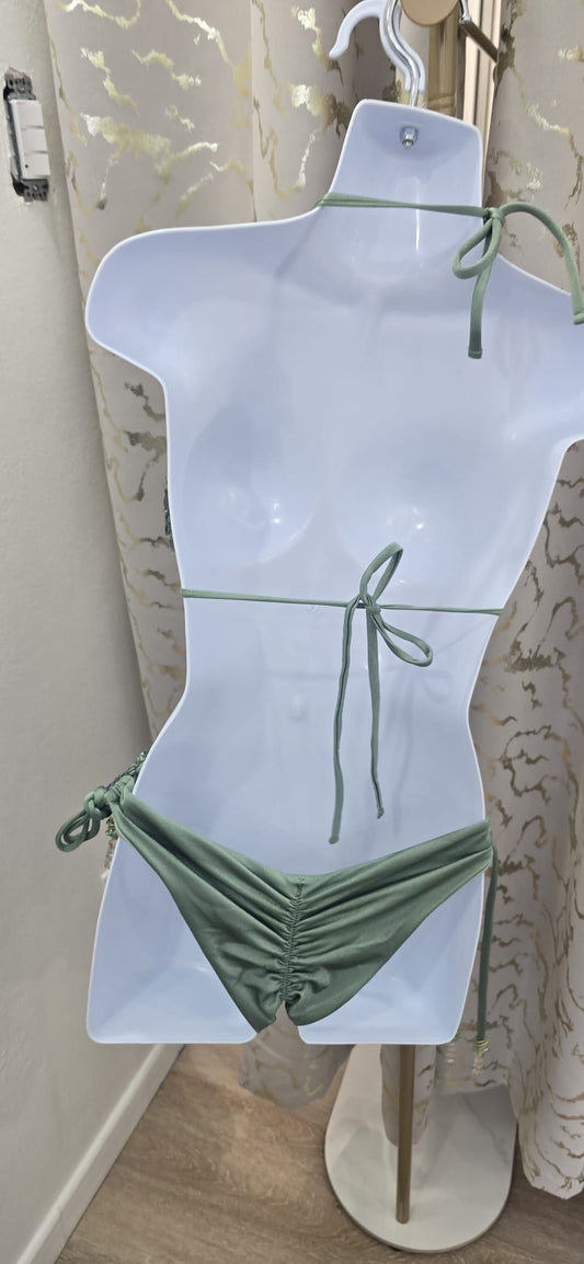 Emerald Glow Luxe Bikini M