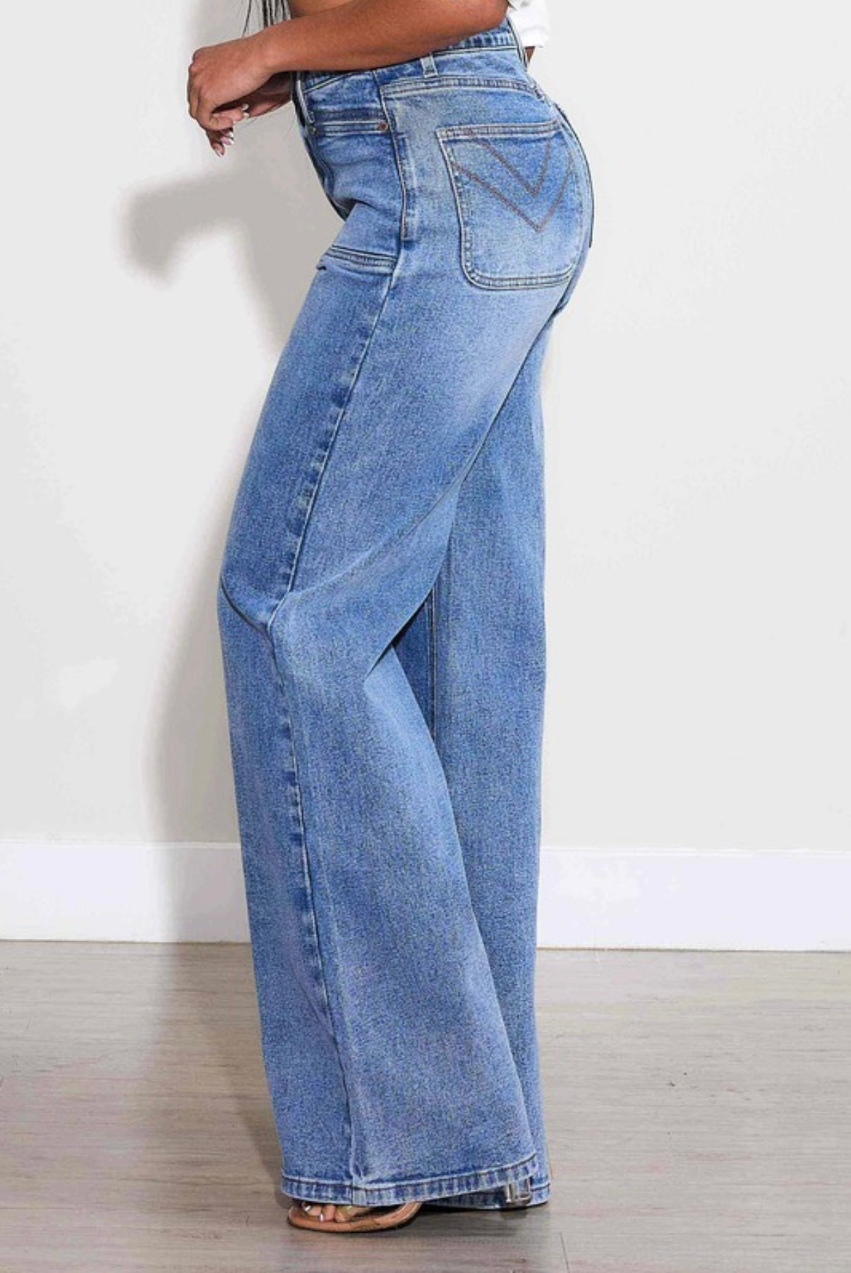 Vibrant Wide Leg Jeans
