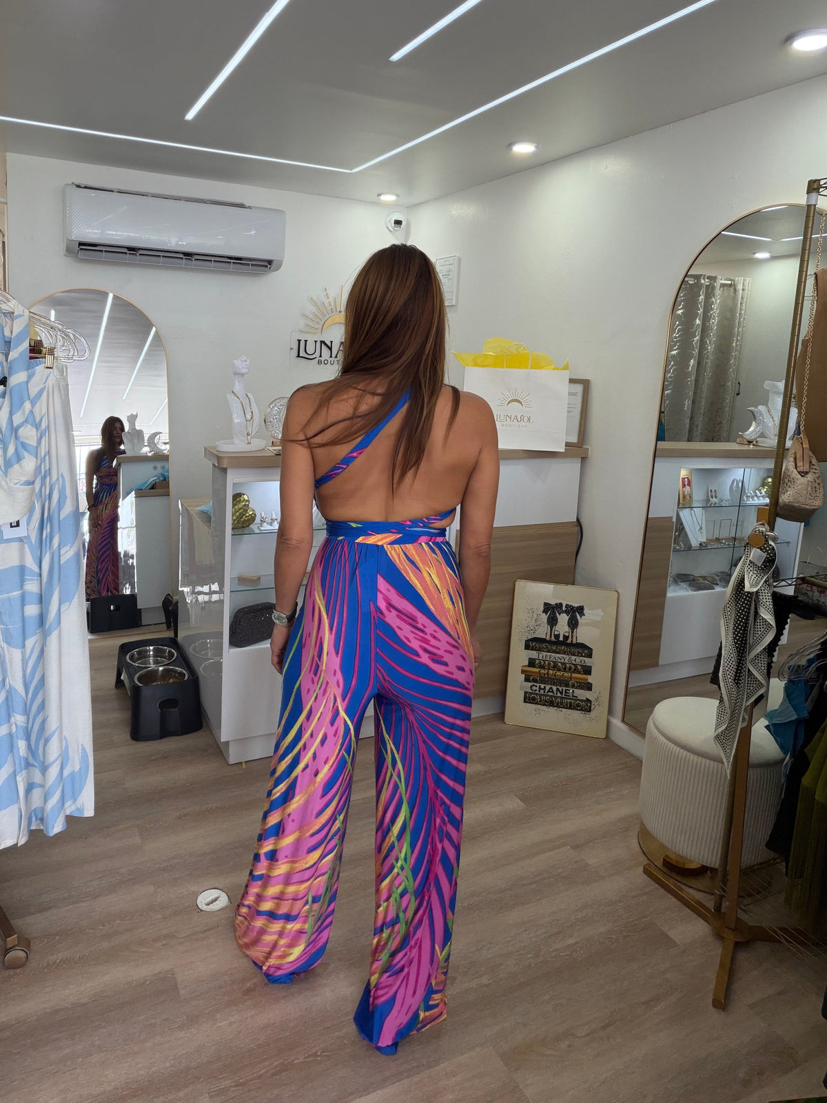 Vibrant Cropped Top and Pants Set