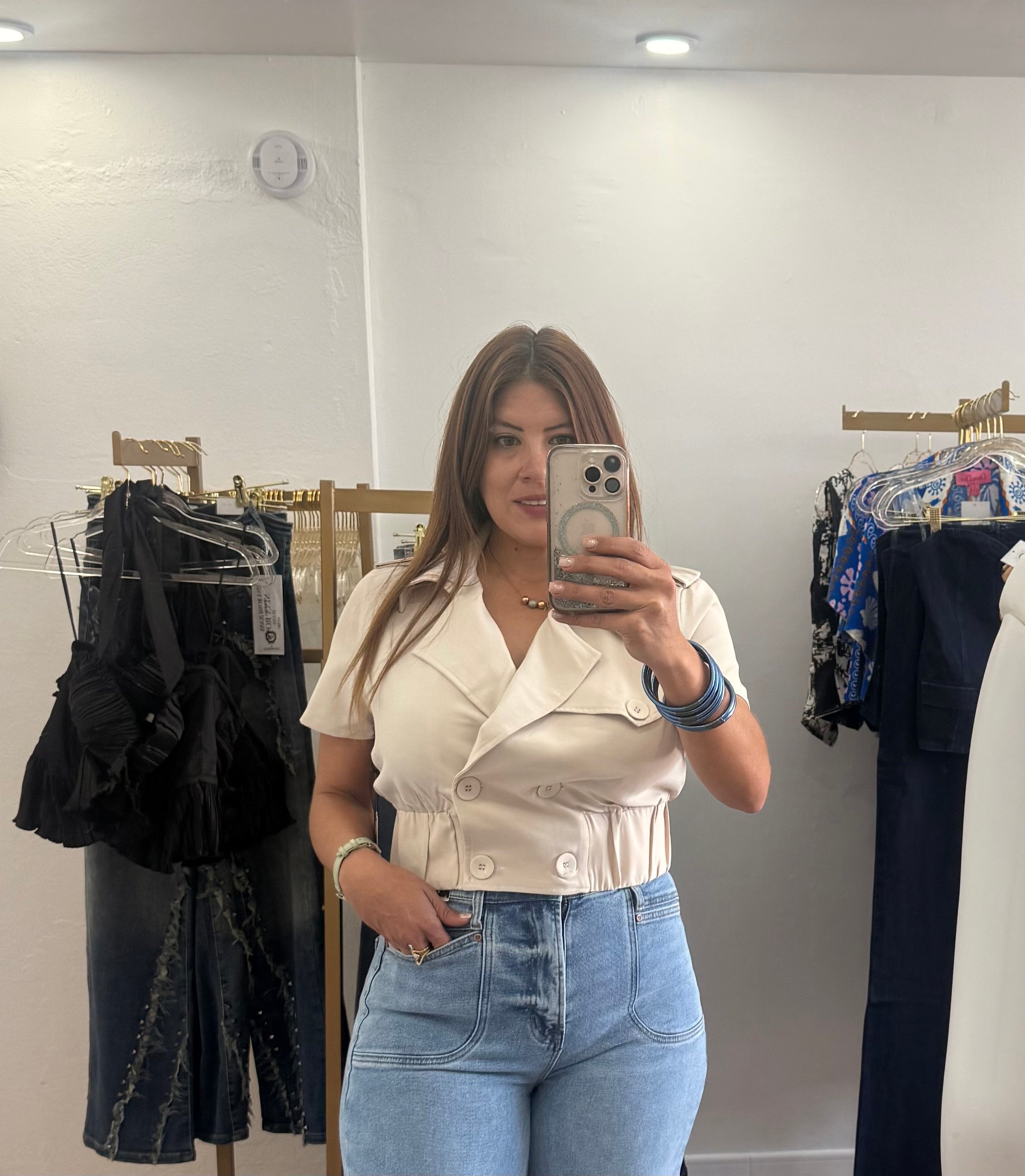 Cream Top – LunaSol Boutique