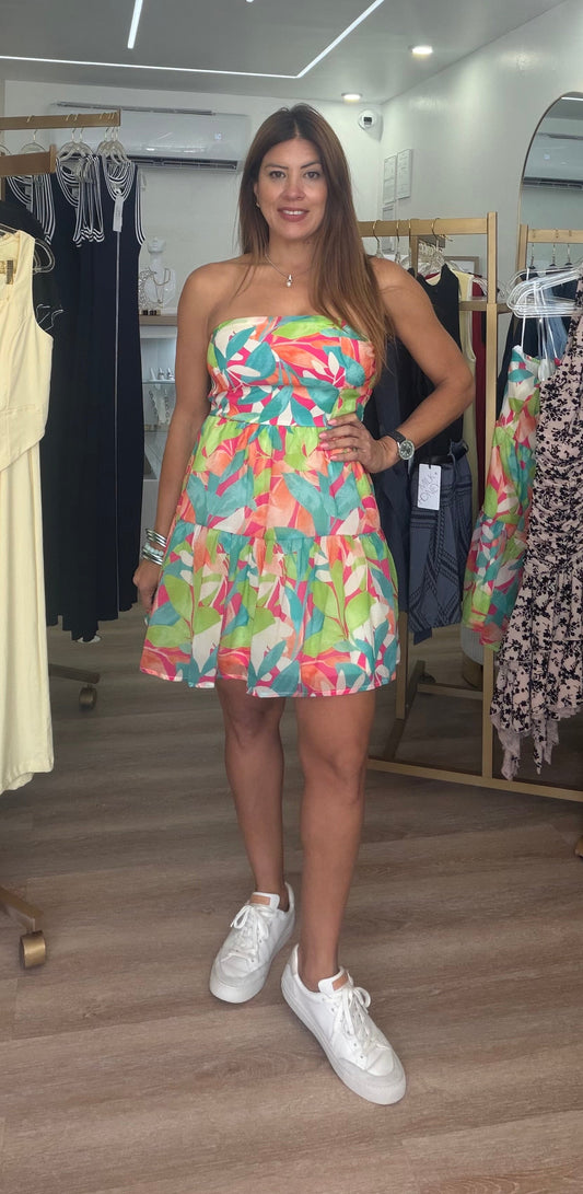 Color short dress